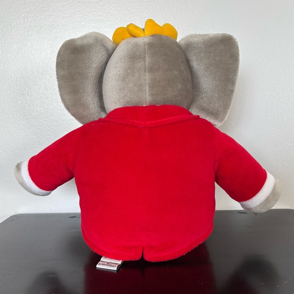 Vtg Gund Babar the Elephant Plush 1988 Macys 14” Stuffed Animal Red Suit Crown - Picture 2 of 10